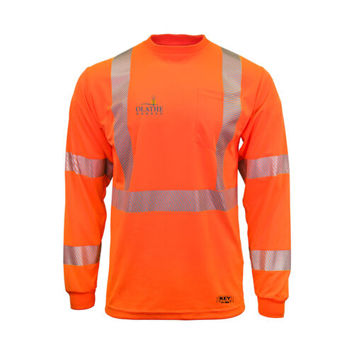 ANSI Class 3 Segmented Tape UltraSoft Long Sleeve Pocket Tee Thumbnail